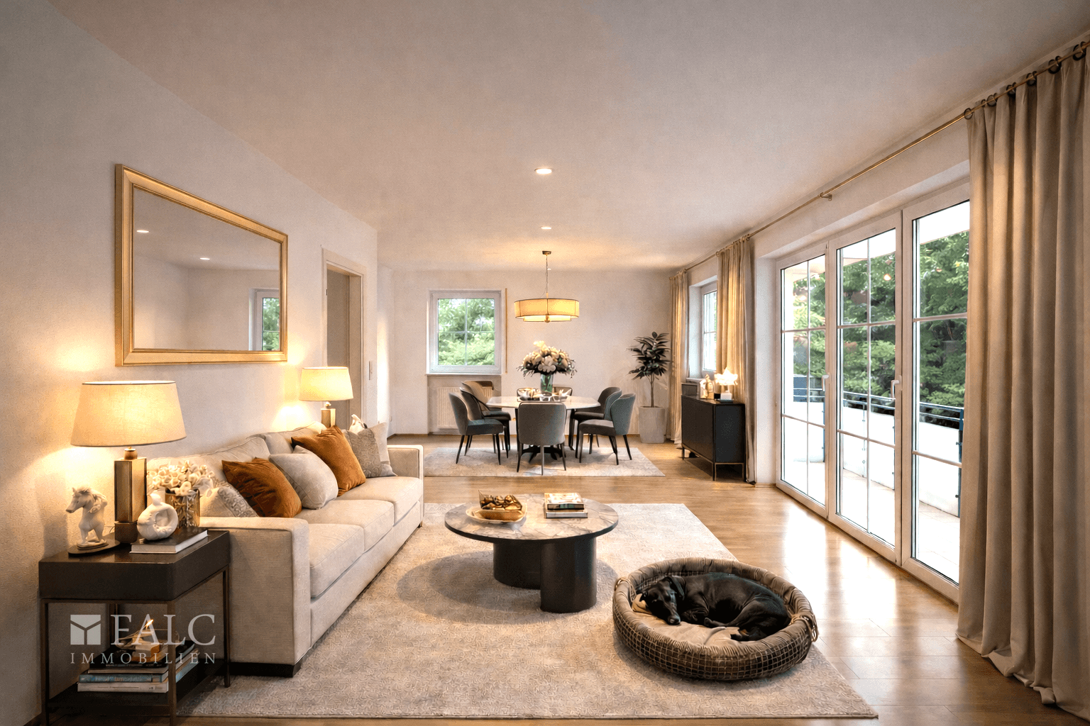 Wohnzimmer Einrichtungsbeispiel 